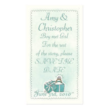 Wedding Ring Save the Date Profile Card Business Card Template
