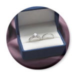 Wedding Ring Set Refrigerator Magnet