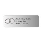 wedding rings address label