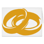 Wedding rings greeting cards