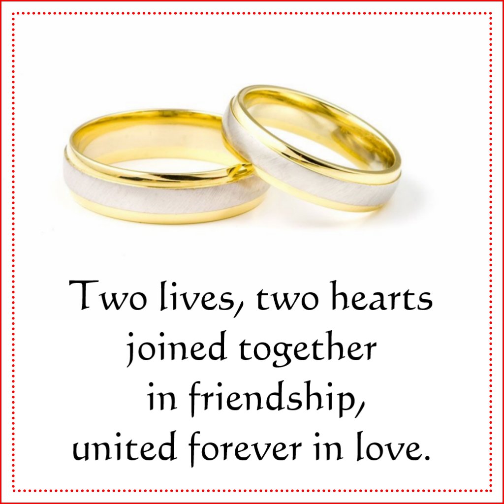 Poem wedding rings