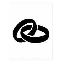 Wedding rings postcards