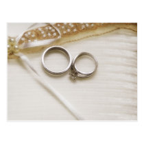 Wedding Rings Postcard postcards