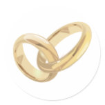 Wedding rings stickers