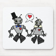Wedding robots mousepads