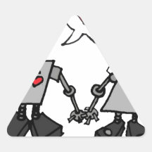 Wedding robots sticker
