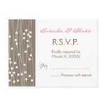 Wedding RSVP Post Card - Organic Dots and Lines postcards