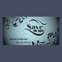 Wedding Save the Date Announcement Bold Script photo cards