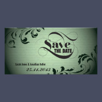 Wedding Save the Date Announcement Bold Script photo cards