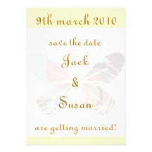 wedding save the date custom invitations
