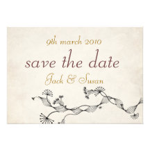 wedding save the date personalized announcement