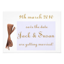 wedding save the date personalized invitation