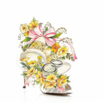 WEDDING SCULPTURED DESIGNED KEY CHAIN CUT OUTS