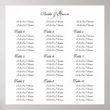 Wedding seating chart template "Make your own" Print