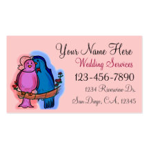 Wedding Services customizable business card