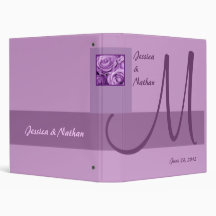 Wedding Shades of Purple Planner Monogram Binder
