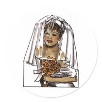 Wedding Shower 6 Round Sticker