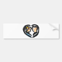 Wedding Stamps 27 Bumper Stickers