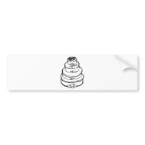 Wedding Stamps 45 Bumper Stickers