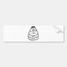 Wedding Stamps 45 Bumper Stickers
