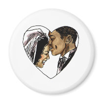 Wedding Stamps 6 Refrigerator Magnet