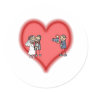 wedding round sticker