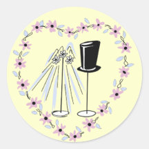 Wedding Stickers - Lilac