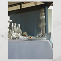 Wedding table with Champagne and Chocolates Custom Flyer