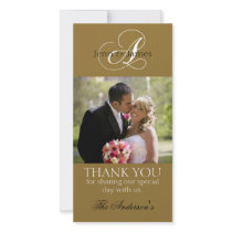 Wedding Thank You Bride Groom Photo Cards