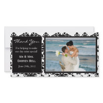 Wedding Thank You Card Custom Photo Card