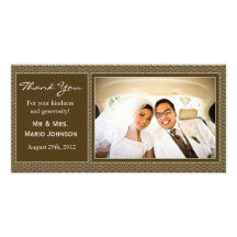 Wedding Thank You Card Picture Card
