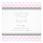 Wedding Thank You Cards Pink Grey Chevron Invitations