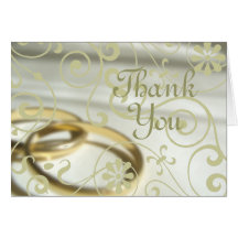 Wedding Thank You (Customizable Colour!) Card