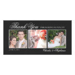 Wedding Thank You in Black & White Photo Card
