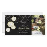 Wedding Thank You Ivory Round Lanterns Photo Card photo cards