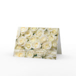Wedding Thank you Mom and Dad Card, white roses