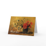 Wedding thank you note Vincent van Gogh  Carnation cards