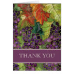 Wedding Thank You Notes, Autumn Grape Leaf Cards