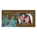 Wedding Thank You Photo Card - Beach Theme