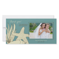 Wedding Thank You Photo Card - Beach Theme