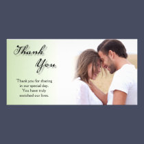 Wedding Thank You Photo Card Clean Simple photo cards