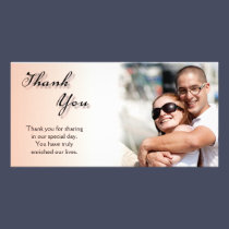 Wedding Thank You Photo Card Clean Simple photo cards