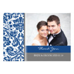 Wedding Thank You Photo Cards Blue Gray