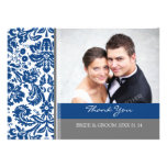 Wedding Thank You Photo Cards Blue Gray