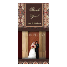 Wedding thank you Photo Template Card Personalized Photo Card
