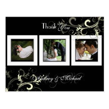 Wedding Thank you postcards insert your photos