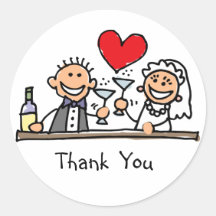 Wedding Thank You Stickers