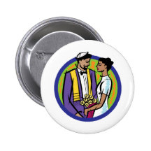 Wedding Theme 45 Pinback Buttons