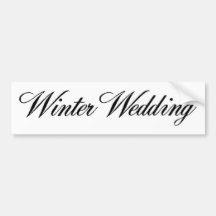 Wedding Themes 17 Bumper Sticker