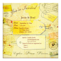 Wedding Travel Theme invitation invitations